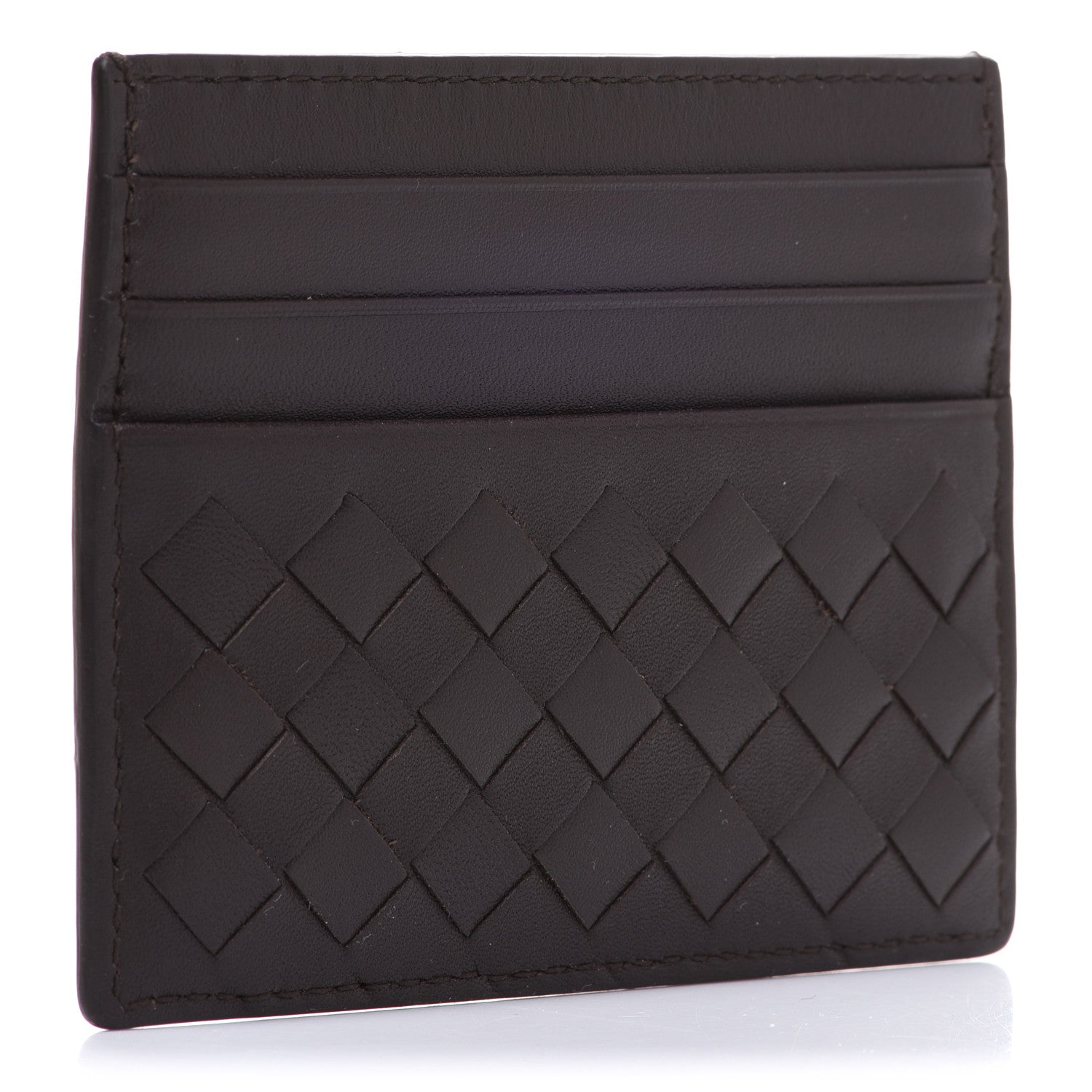 Bottega Veneta Nappa Intrecciato Card Holder Coffee 3 of 7