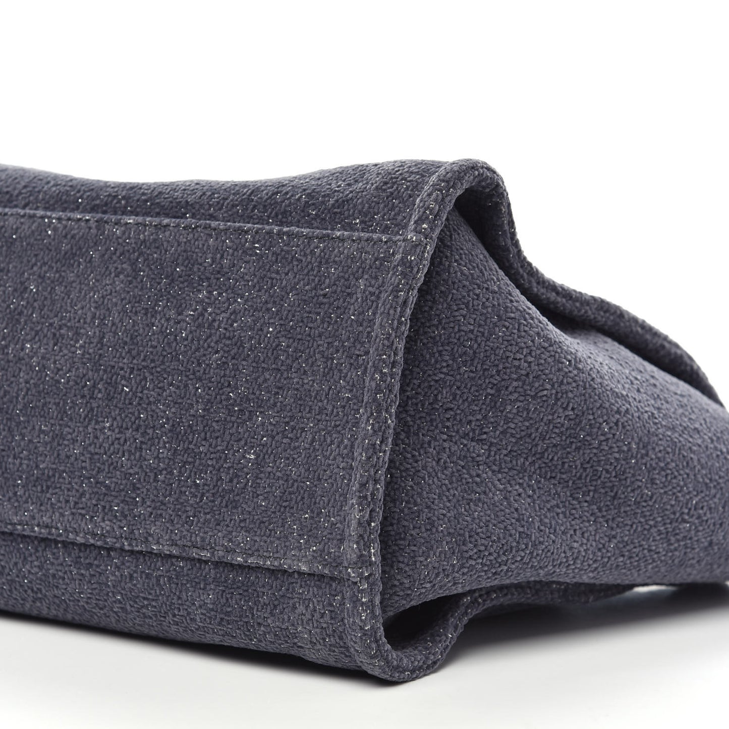 Lurex Boucle Medium Deauville Tote Grey