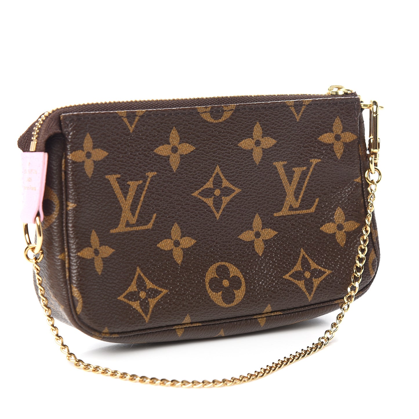 Monogram 2016 Christmas Animation Mini Pochette Accessories Rose Ballerine