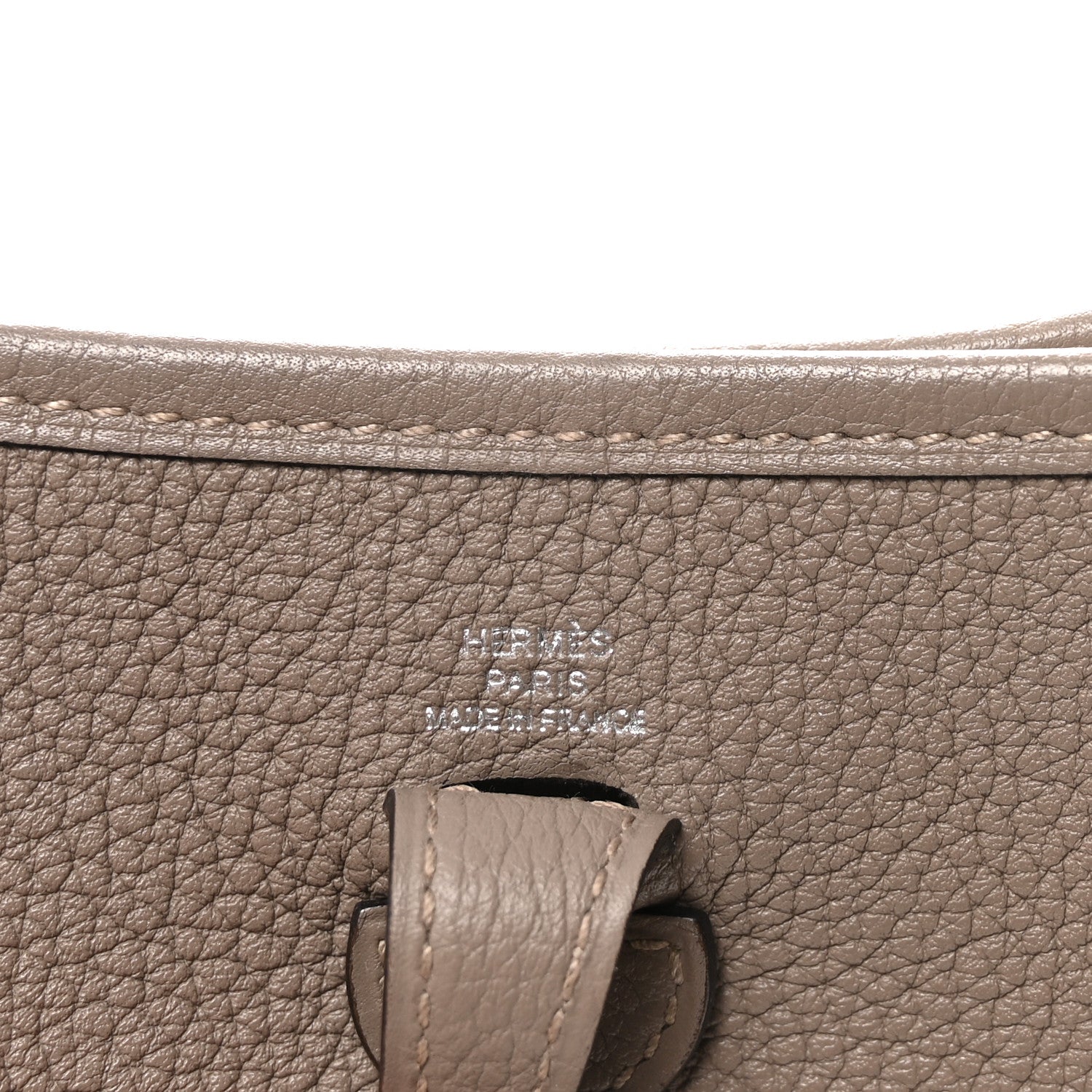 Hermes Taurillon Clemence Evelyne TPM Gris Asphalte 6 of 10