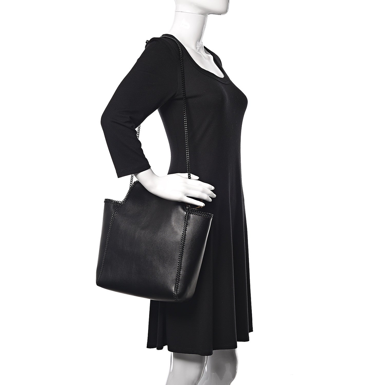 Stella McCartney Alter Nappa Mini Falabella Reversible Tote Black 2 of 10