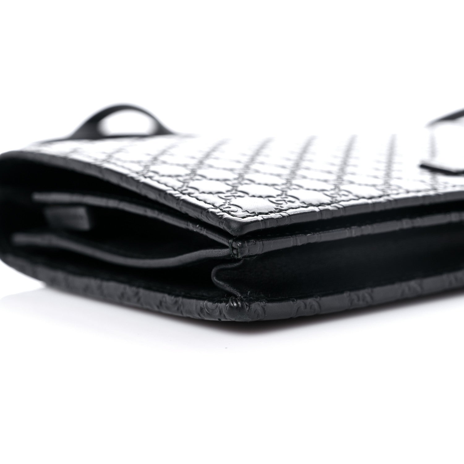 Gucci Microguccissima Crossbody Wallet Black 7 of 10