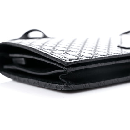 Gucci Microguccissima Crossbody Wallet Black 7 of 10