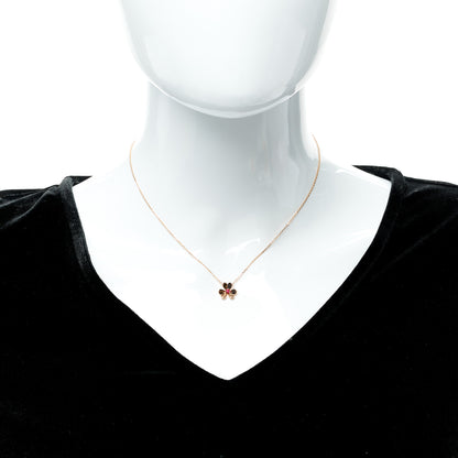 Van Cleef & Arpels 18K Rose Gold Ruby Mini Frivole Pendant Necklace 3 of 7
