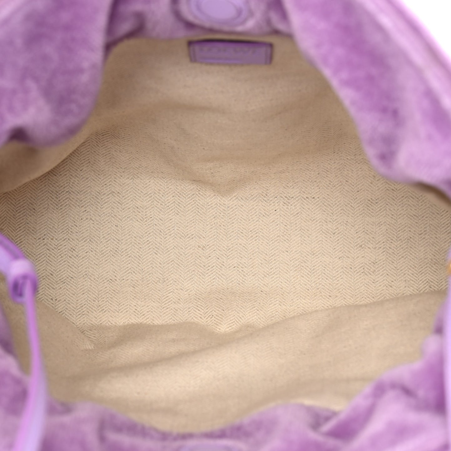 Mohair Flamenco Medium Knot Clutch Purple