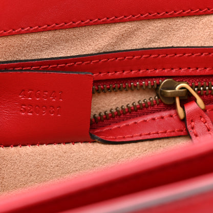 Gucci Calfskin Sylvie Web Small Queen Margaret Top Handle Bag Blue Agata Hibiscus Red Mystic White Sugar Pink 7 of 12