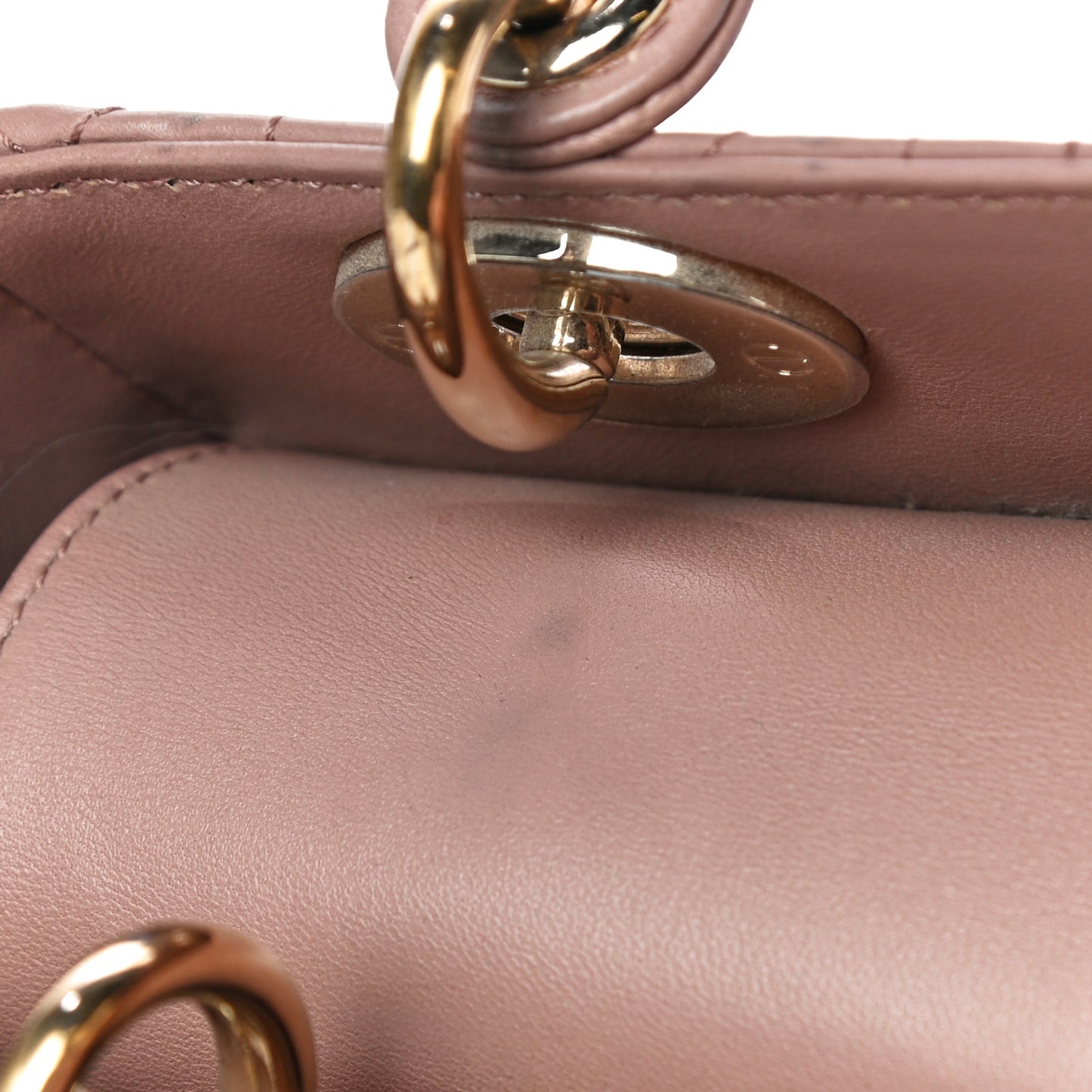 Lambskin Cannage Small Lady Dior Fard