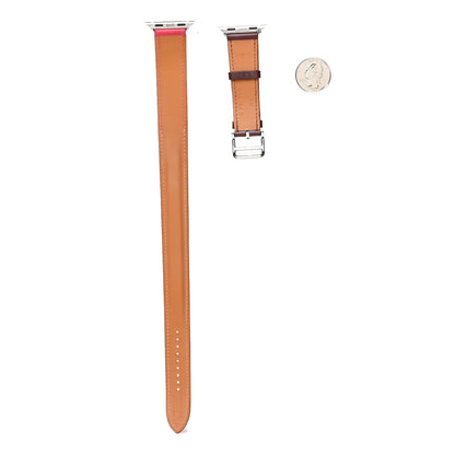 Hermes Swift 40mm Apple Watch Double Tour Band Bordeaux Rose Extreme Rose Azalee 2 of 7