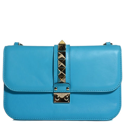 Valentino Garavani Vitello Medium Glam Lock Rockstud Flap Parrot 1 of 9