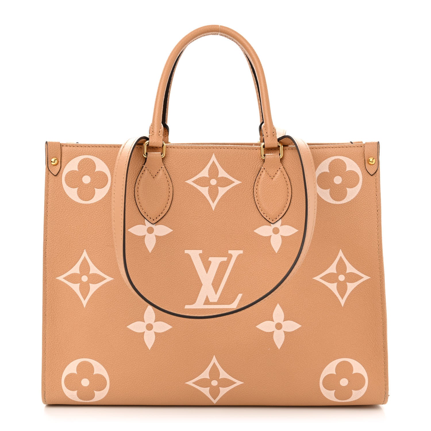 Louis Vuitton Empreinte Monogram Giant Onthego MM Arizona Creme 1 of 15