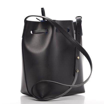 Mansur Gavriel Calfskin Mini Bucket Bag Black Blu 3 of 12