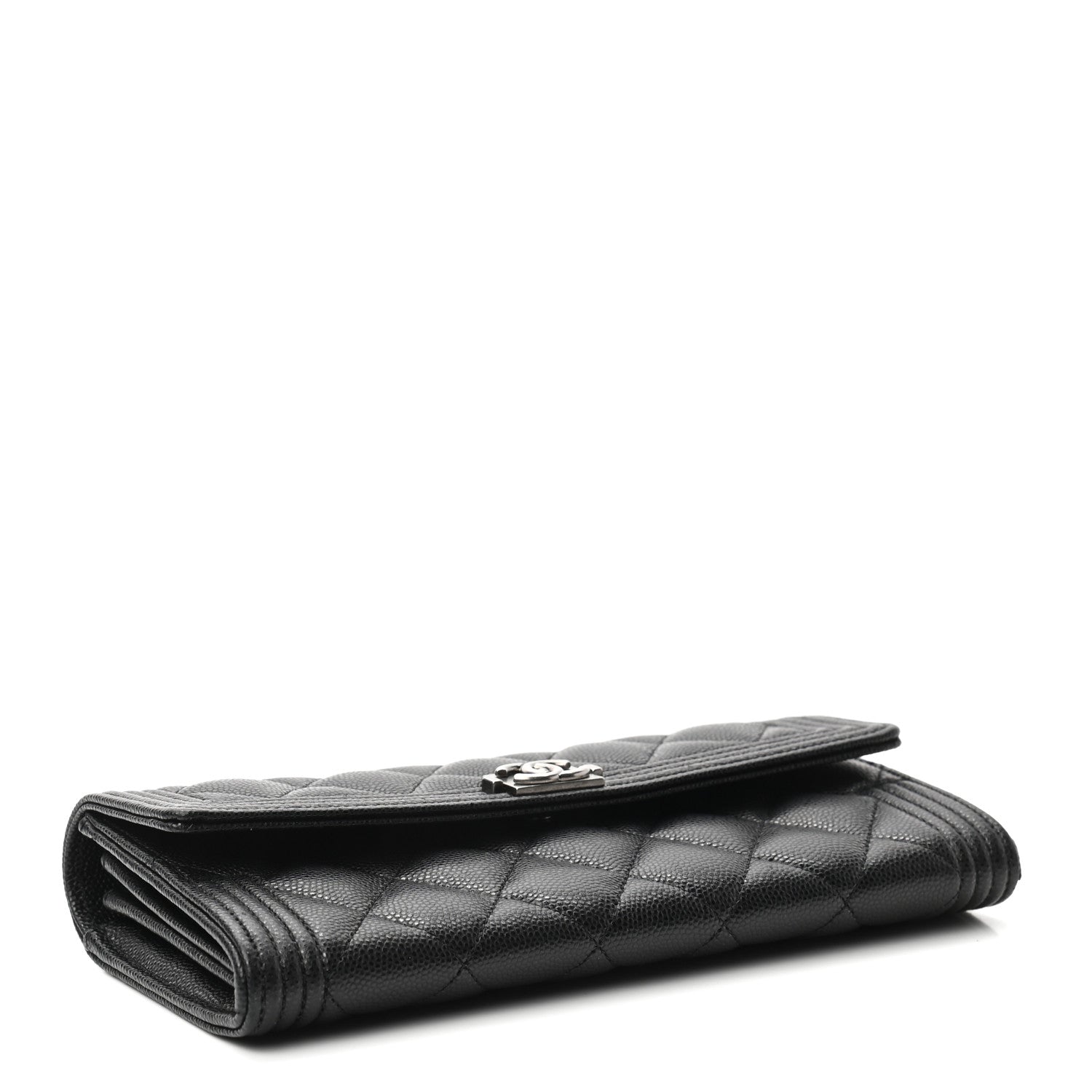 Chanel Caviar Quilted Long Boy Flap Wallet Blackaviar Quilted Boy Flap Wallet Black 4 of 8