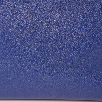 Celine Soft Grained Calfskin Medium Belt Cabas Phantom Indigo 10 of 12