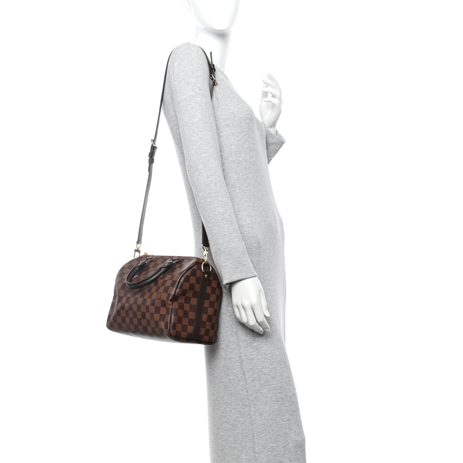 Louis Vuitton Damier Ebene Speedy Bandouliere 25 2 of 11