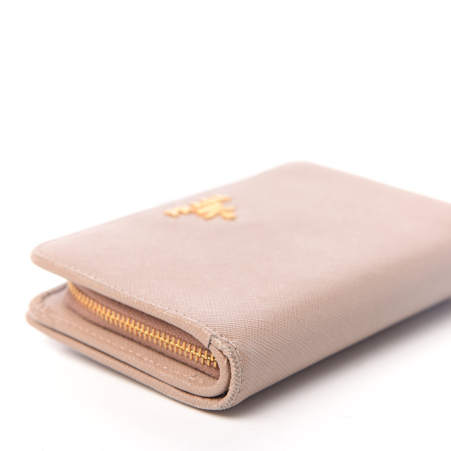Prada Saffiano Metal Compact Wallet Cammeo 8 of 10