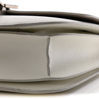 Celine Liege Calfskin Medium Classic Box Flap Bag White 8 of 12