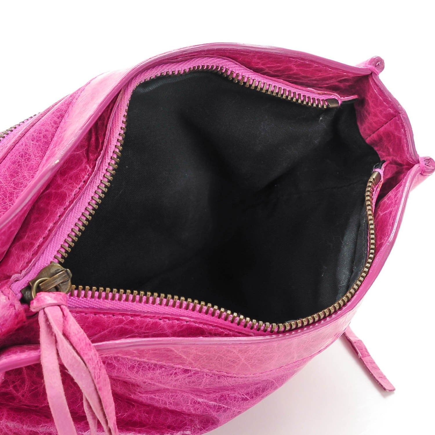 Balenciaga Agneau Classic Hardware Porte Toilette Makeup Clutch Magenta 5 of 7