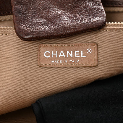 Chanel Calfskin Diamond Stitch Accordion Flap Brown 6 of 14