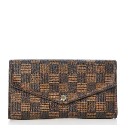 Louis Vuitton Damier Ebene Sarah Wallet NM 1 of 14