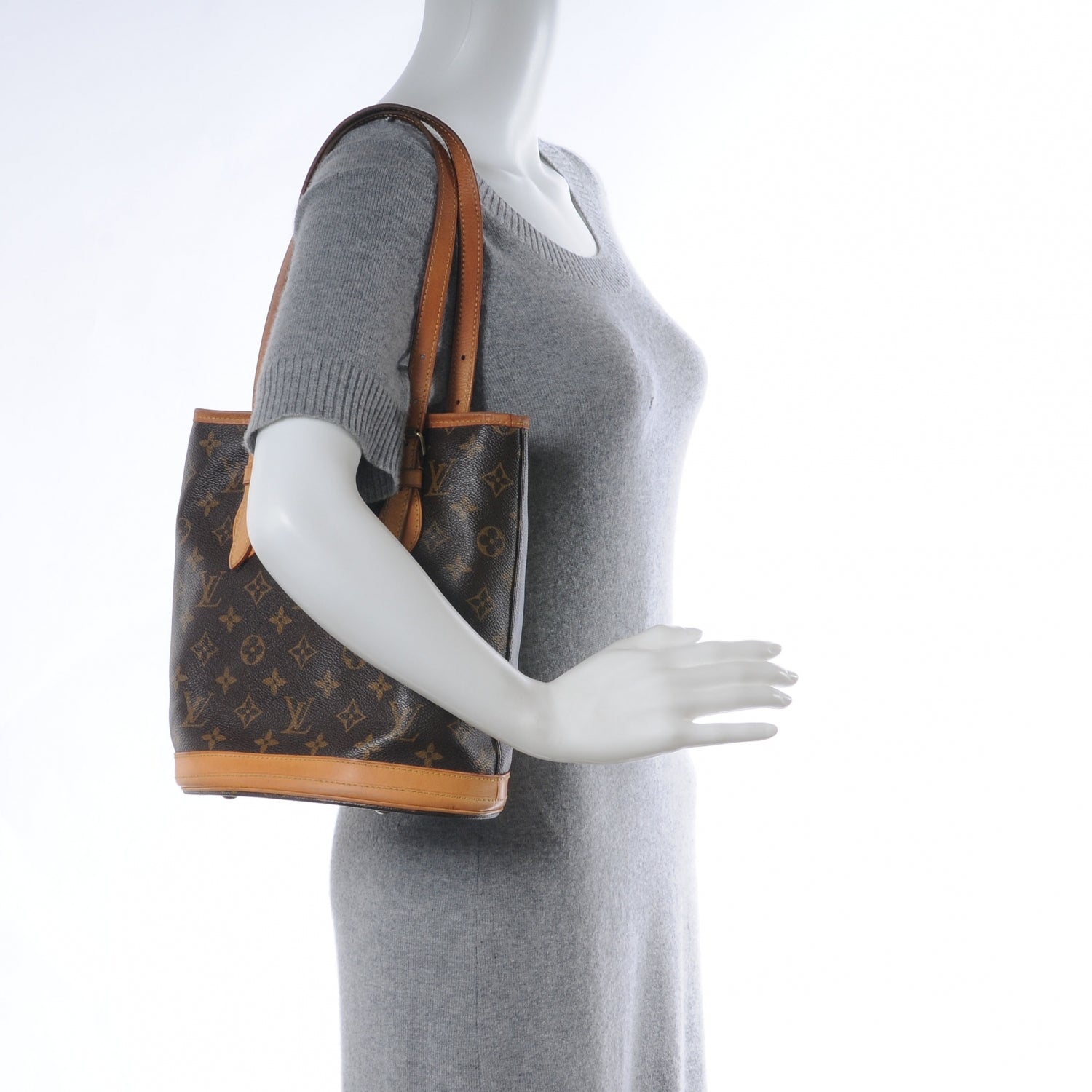 Louis Vuitton Monogram Petit Bucket 23 2 of 11