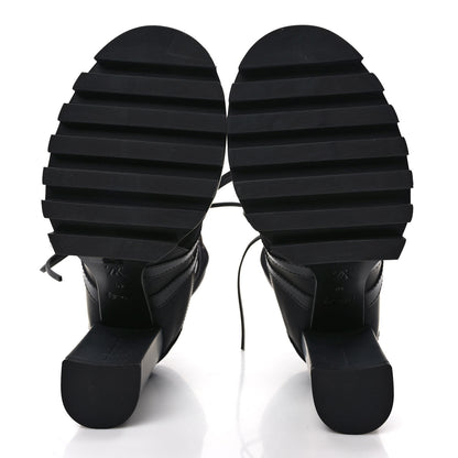 Louis Vuitton Suede Calfskin Monogram Star Trail Ankle Boots 40 Black 5 of 7