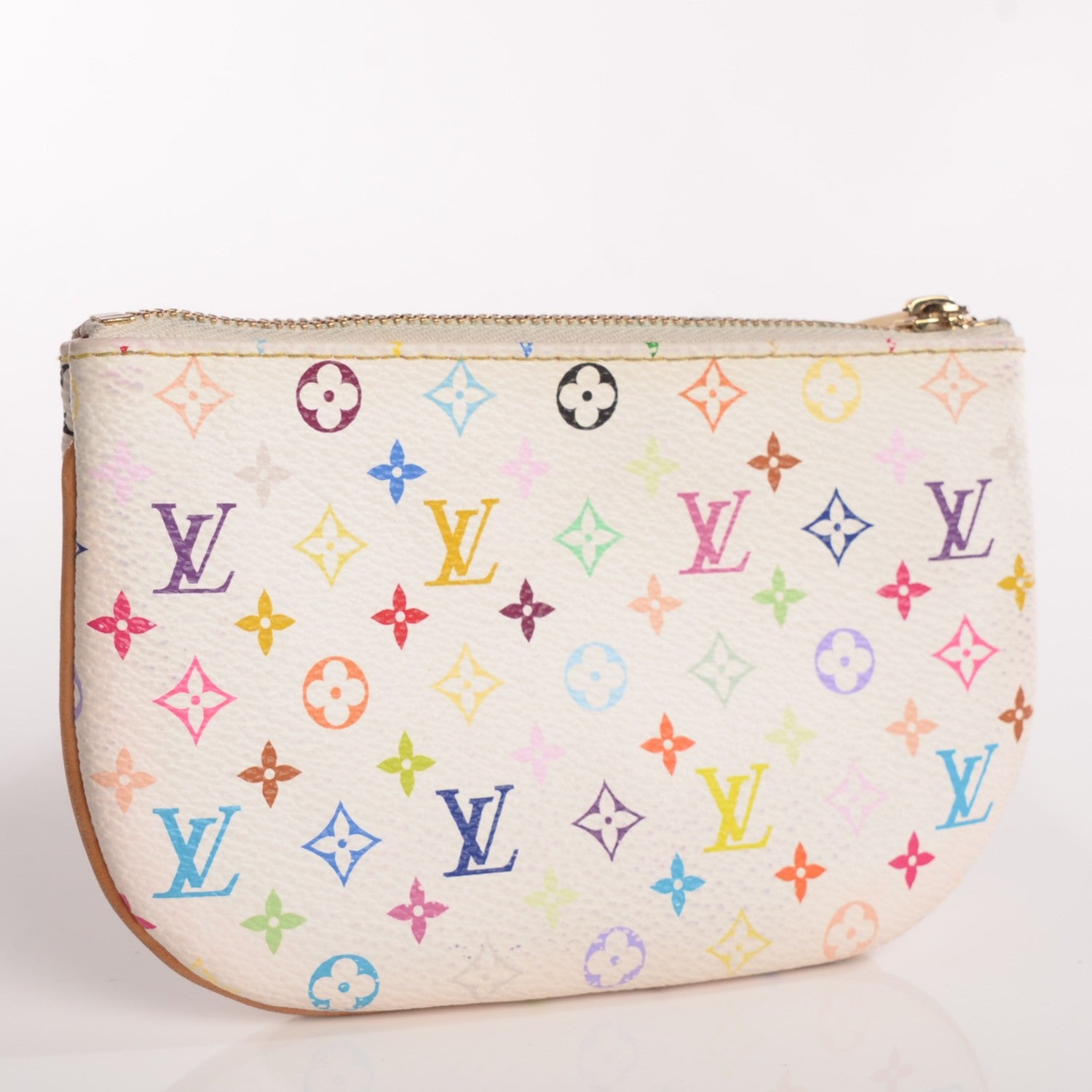 Louis Vuitton Monogram Multicolor Pochette Plate MM White 3 of 9