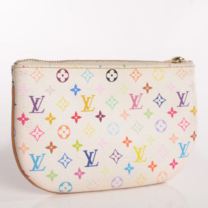 Louis Vuitton Monogram Multicolor Pochette Plate MM White 3 of 9