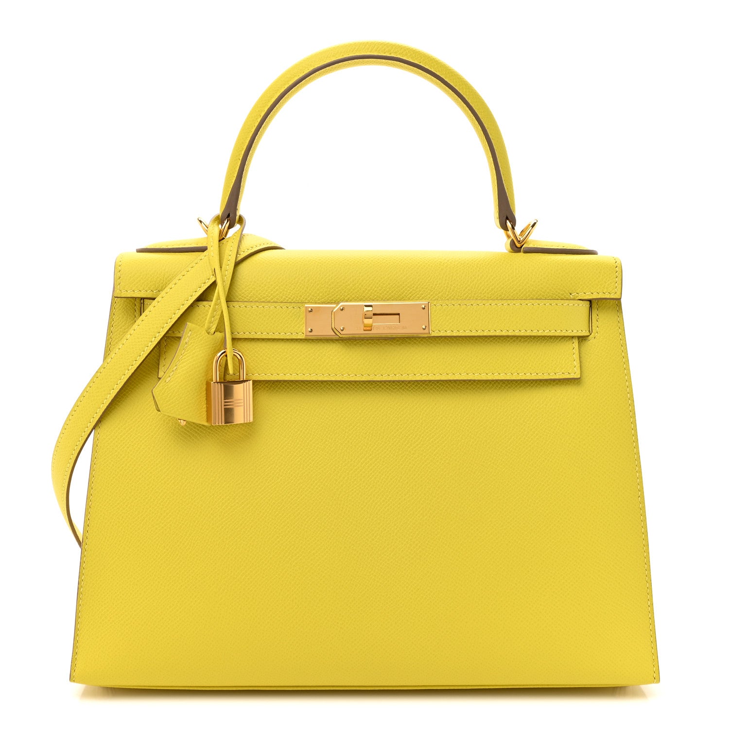 Hermes Epsom Kelly Sellier 28 Lime 1 of 12