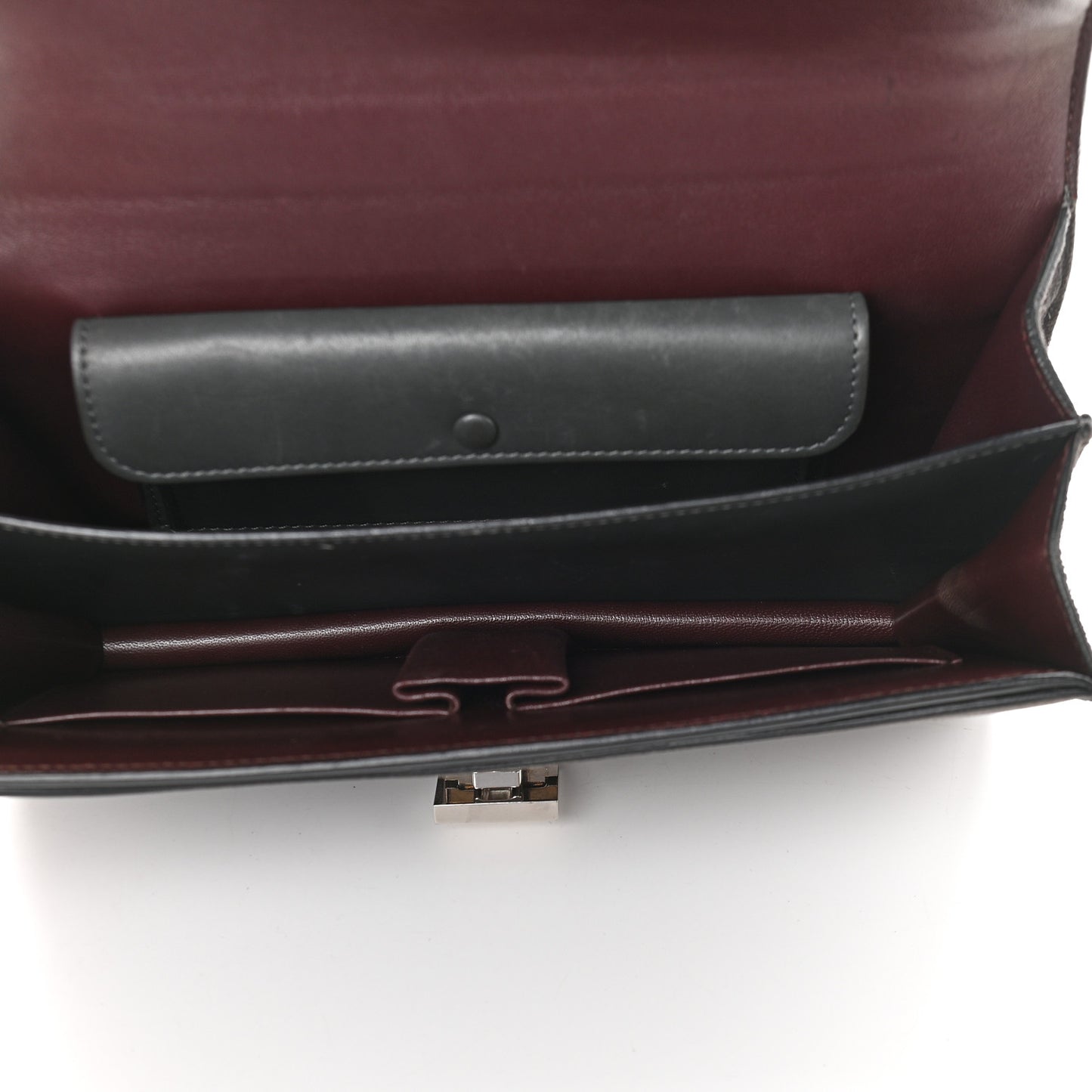 Suede Small Case Chain Flap Grey