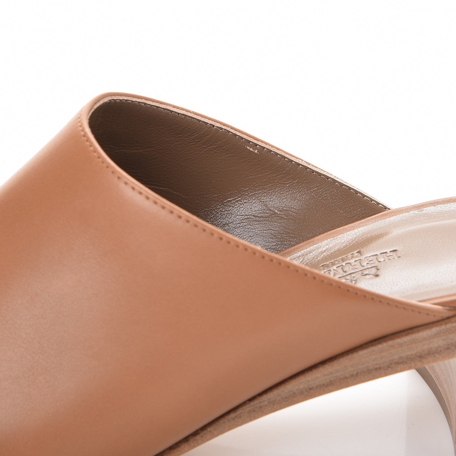 Hermes Calfskin Reveuse Mules 37.5 Palissandre 10 of 12