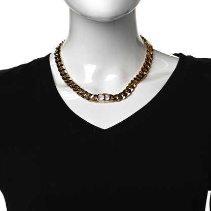 Christian Dior Metal Danseuse Etoile Chain Choker Necklace Gold 2 of 5