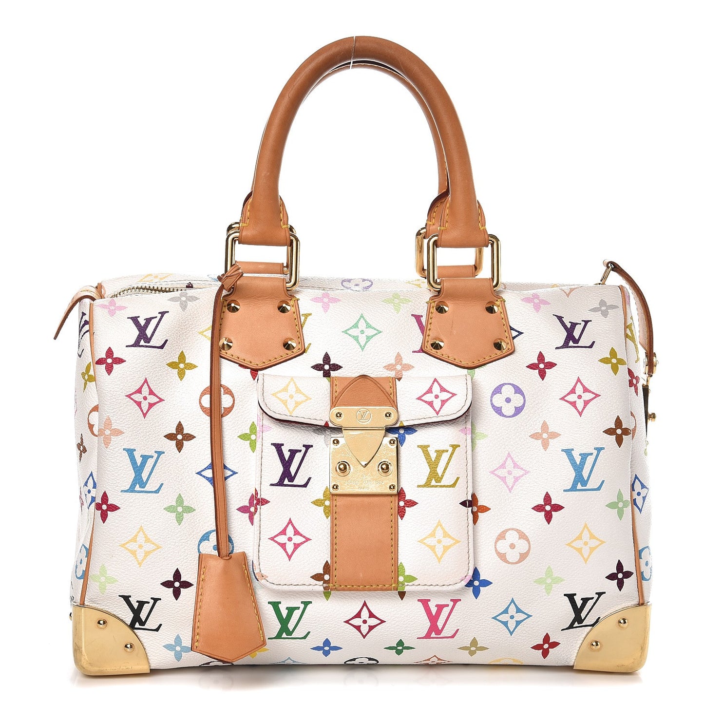 Monogram Multicolor Speedy 30 White