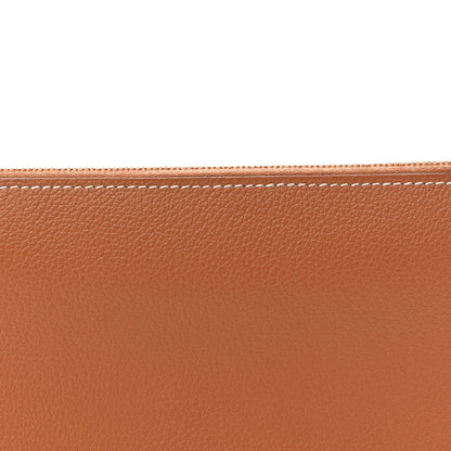 Hermes Evercolor Chaine d'Ancre Zipengo Pochette To Go Gold 7 of 10