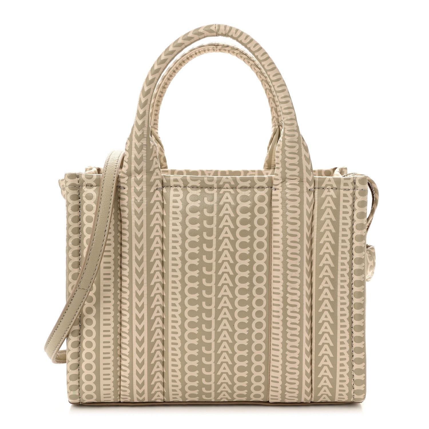 Marc Jacobs Calfskin Small The Monogram Tote Khaki 1 of 11