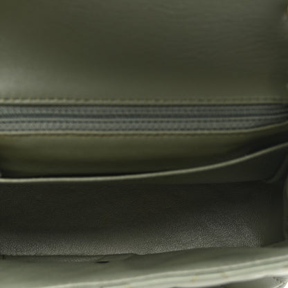 Chanel Lambskin Quilted Mini Square Flap Green 5 of 10