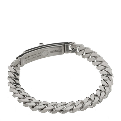 Hermes 18K White Gold Diamond TPM Kelly Gourmette Bracelet SH 2 of 3