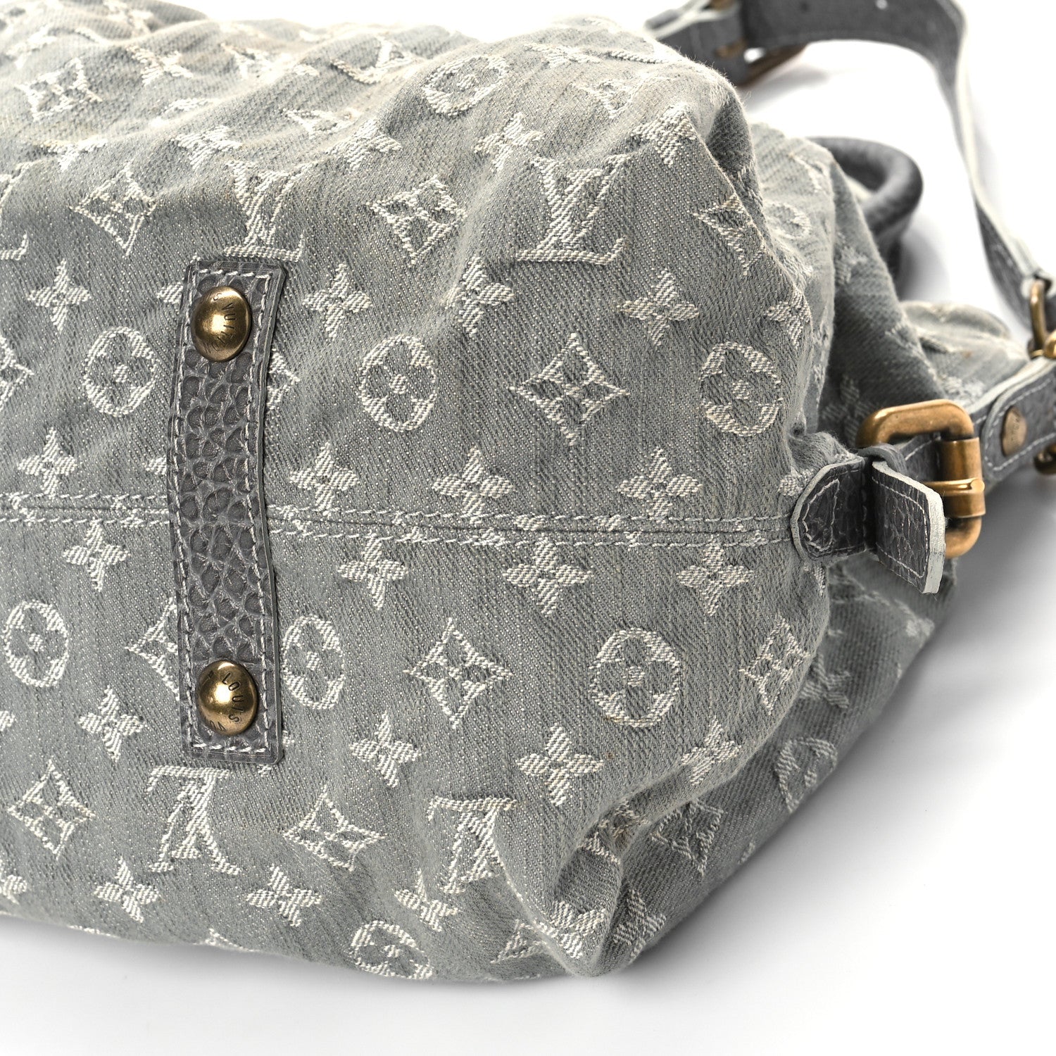 Louis Vuitton Denim Neo Cabby MM Grey 8 of 14