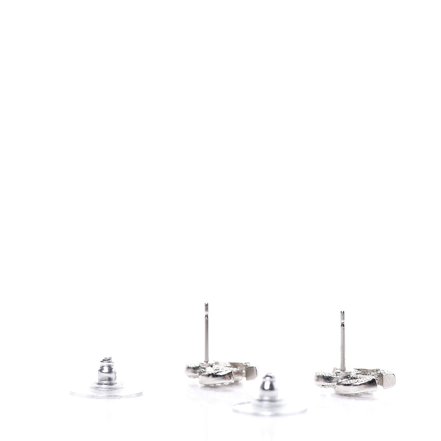 Crystal Mini Timeless CC Earrings Silver