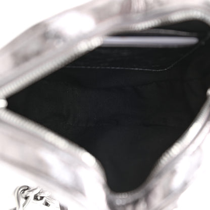 Balenciaga Metallic Agneau Arena Mini Le Cagole Heart Bag Silver 5 of 8