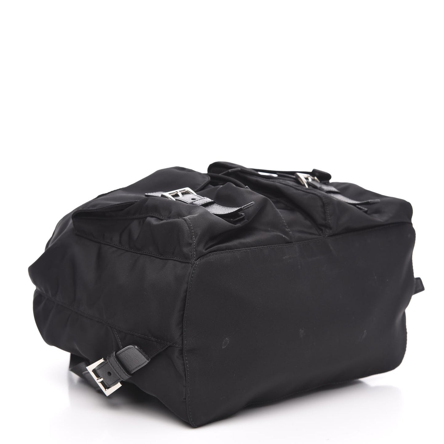 Tessuto Nylon Saffiano Medium Backpack Black