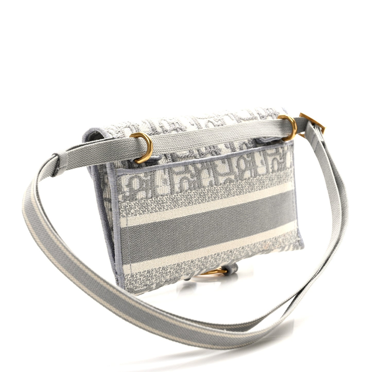 Oblique Saddle Belt Bag Grey