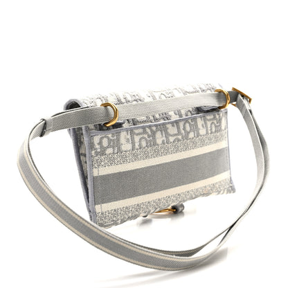 Christian Dior Oblique Saddle Belt Bag Grey 3 of 9
