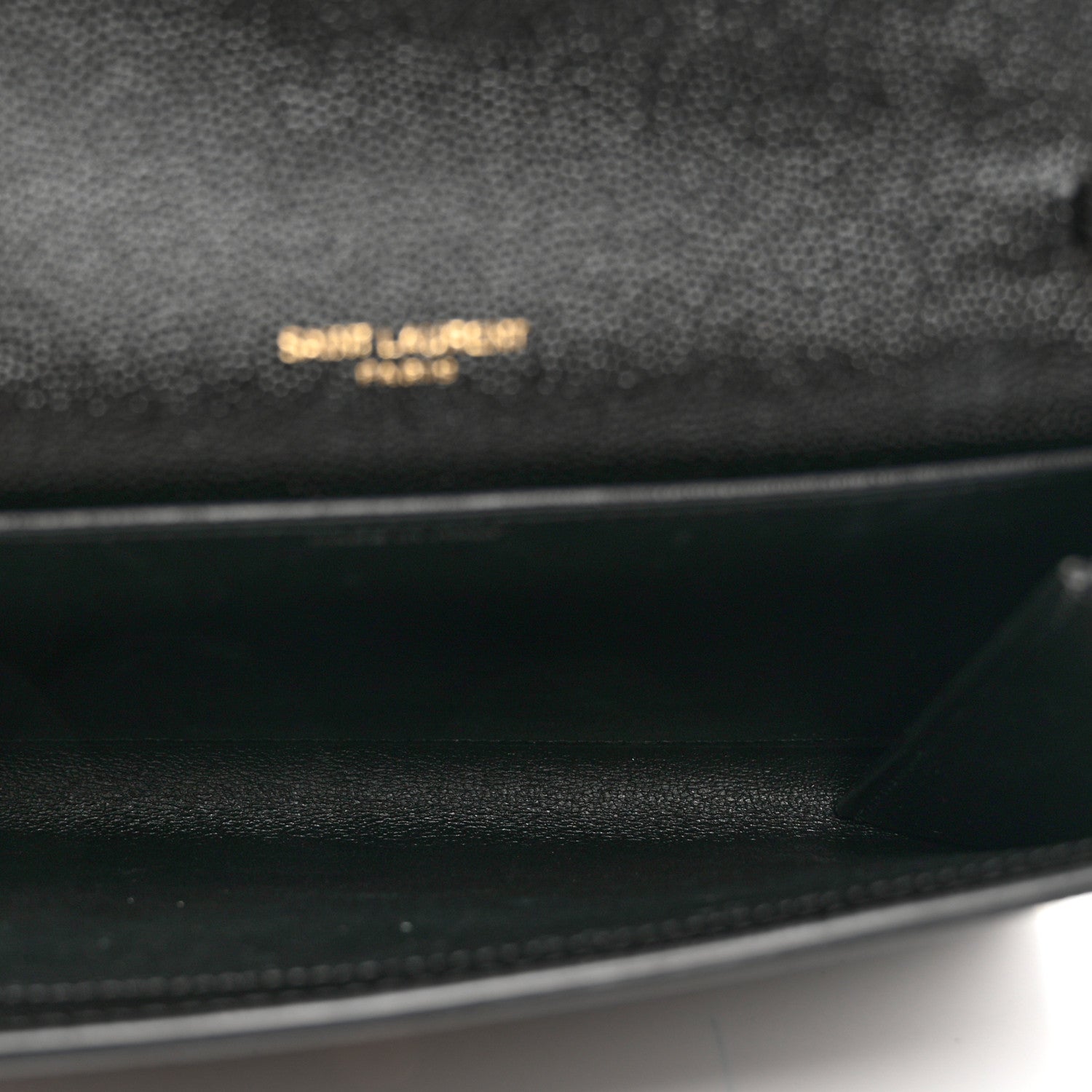 Saint Laurent Grain De Poudre Uptown Chain Wallet Black 5 of 7