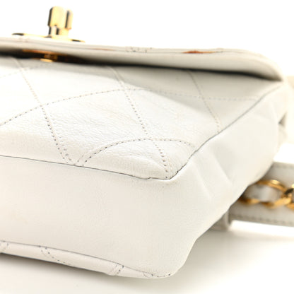 Chanel Lambskin Quilted Flap Waist Belt Bag 70 28 White 5 of 17