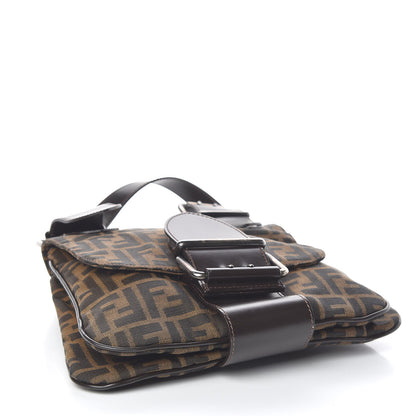 Fendi Zucca Buckle Shoulder Bag Tobacco 4 of 12