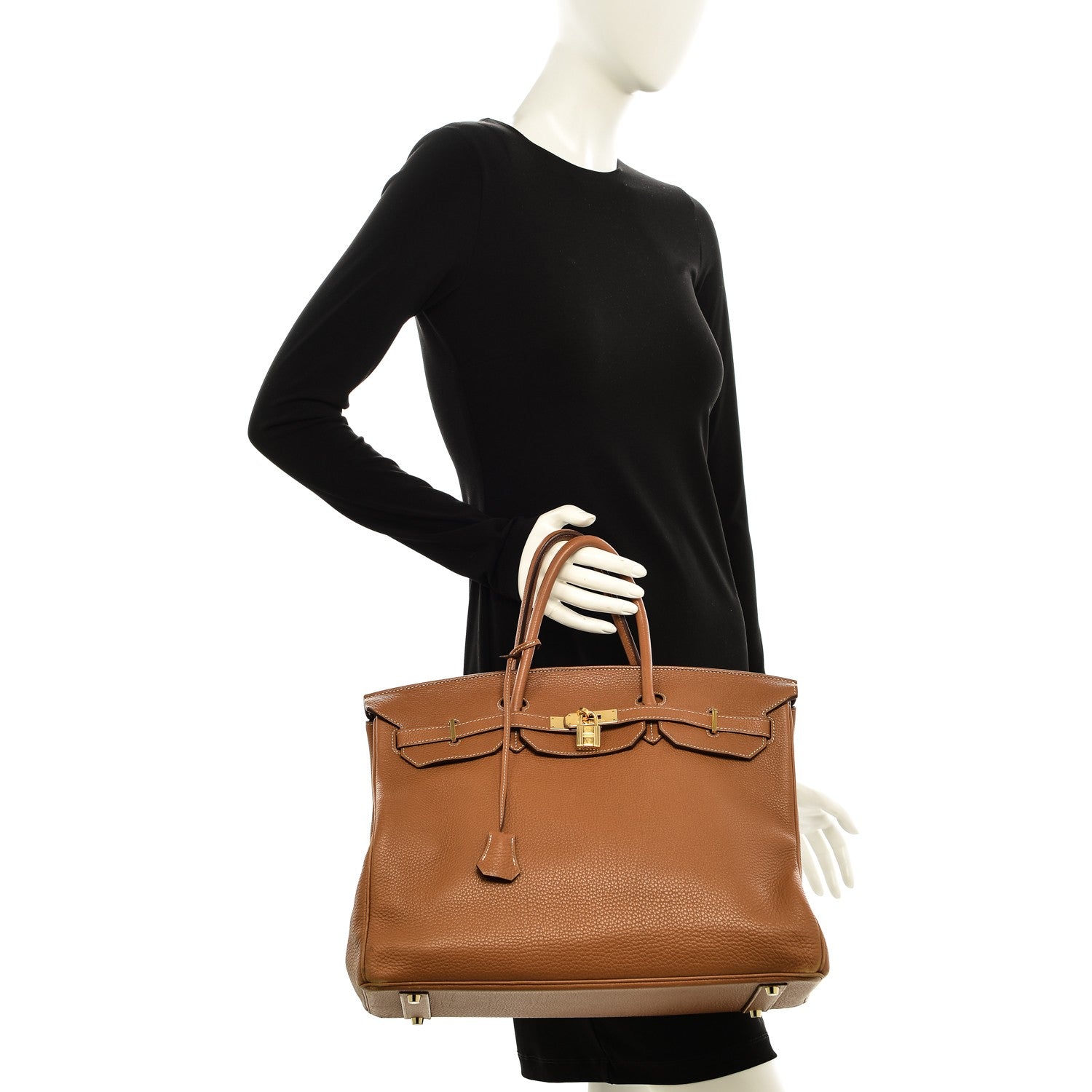Hermes Taurillon Clemence Birkin 40 Gold 2 of 37