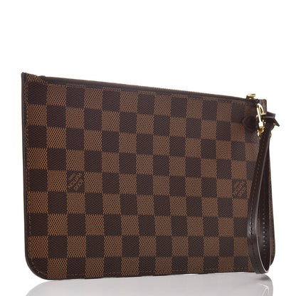 Louis Vuitton Damier Ebene Neverfull MM GM Pochette 3 of 8