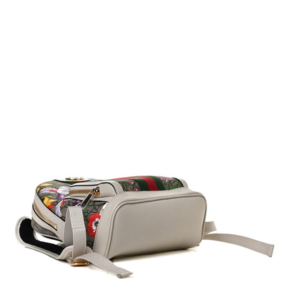 Gucci GG Supreme Monogram Flora Web Small Ophidia Day Backpack White 4 of 16