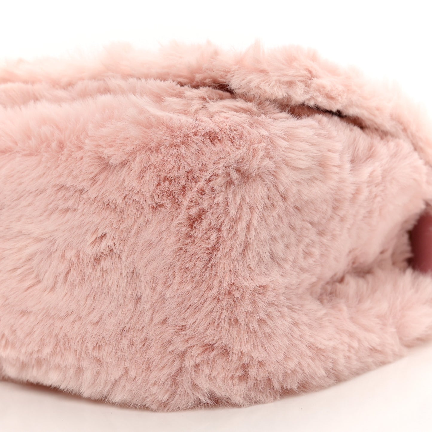Faux Fur Quilted Virtus Shoulder Bag English Rose