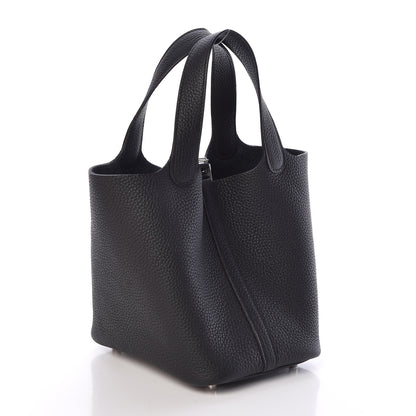Hermes Taurillon Clemence Picotin Lock 18 PM Black 3 of 10